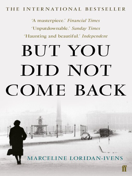 Title details for But You Did Not Come Back by Marceline Loridan-Ivens - Wait list
